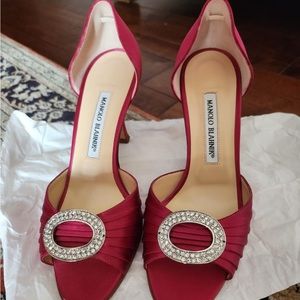 Open toed Manolo Blahnik